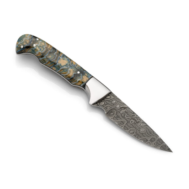 Green mammoth molar knife