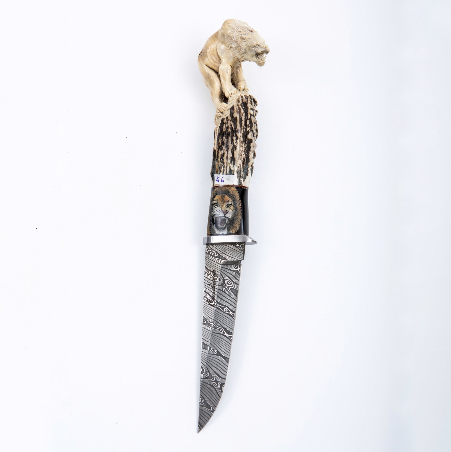 Carved lion knife