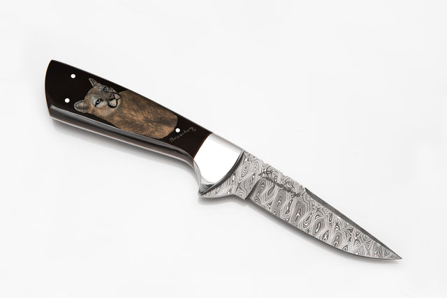 Cougar damascus knife