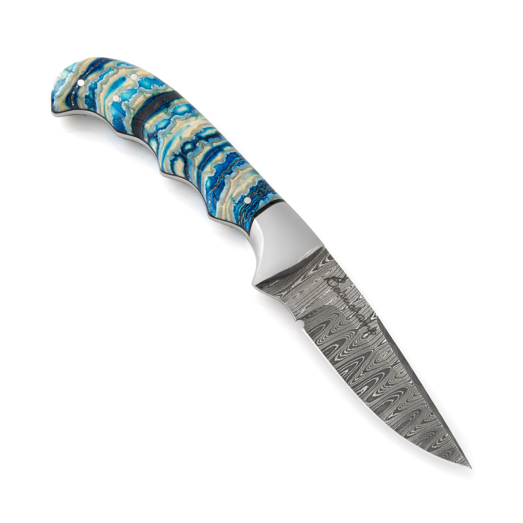 Blue mammoth molar knife