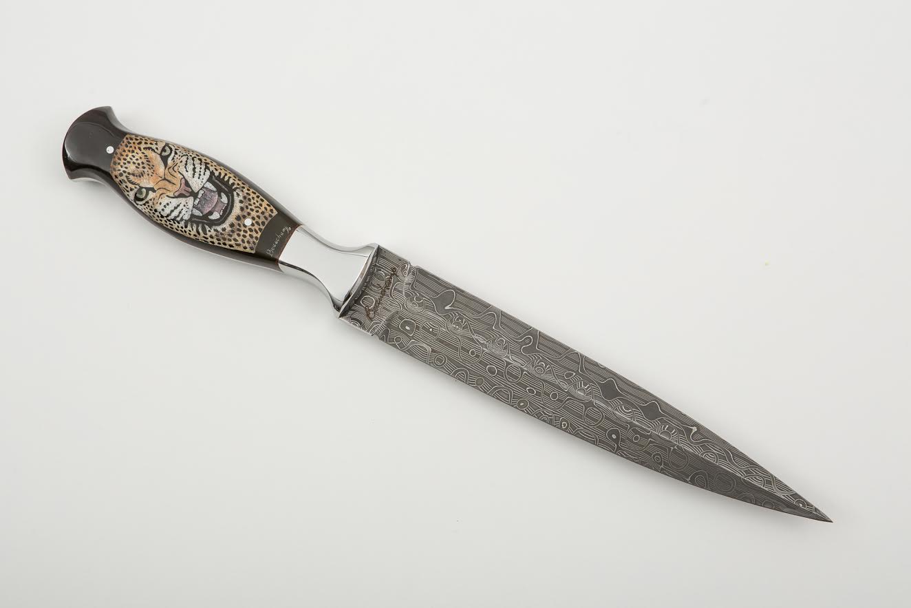 Leopard and tiger dagger