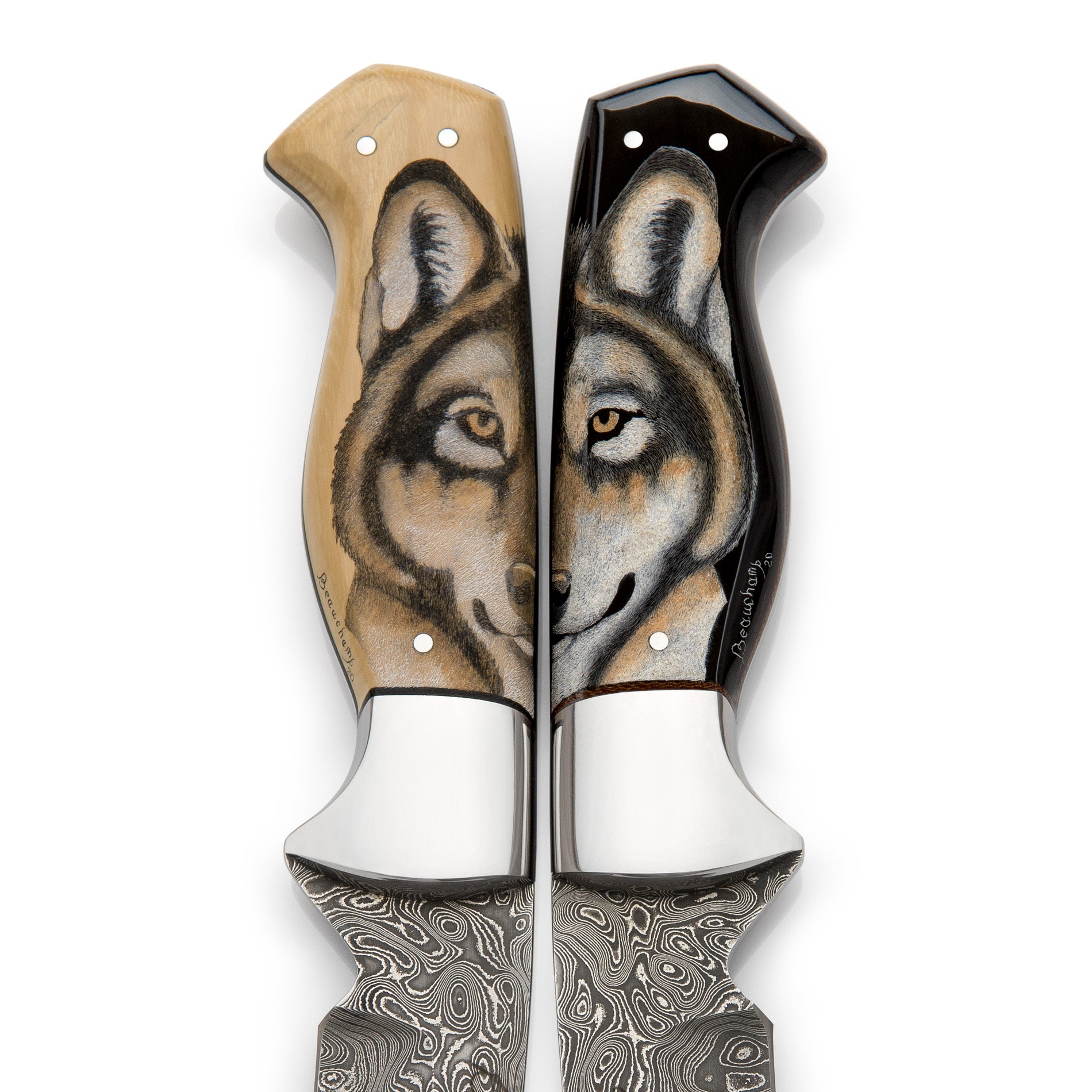 Wolf twin knives