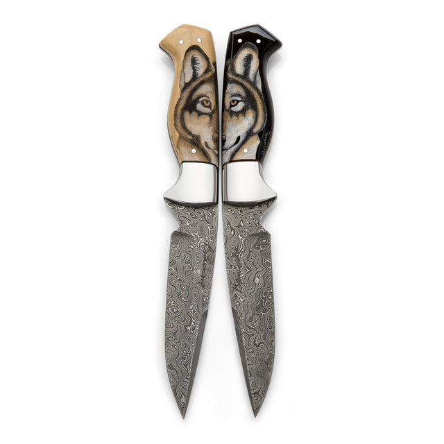 Wolf twin knives